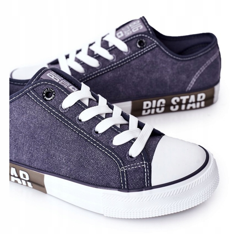 Herr Big Star HH174047 Marinblå sneakers 3