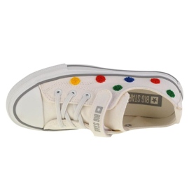 Sneakers för barn med kardborre Big Star JJ374053 Vit 5
