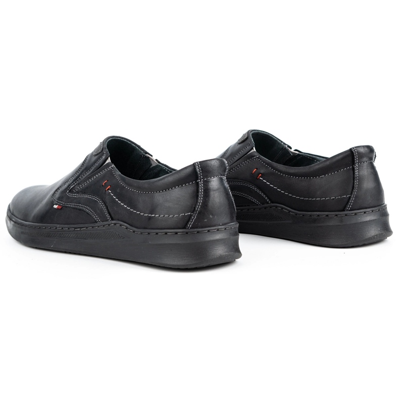 Olivier Casual slip-on skor för herr 284GT, svart 4