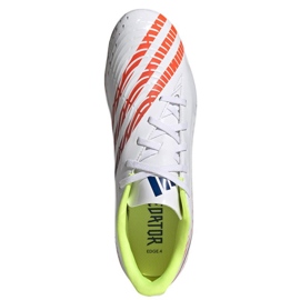 Adidas Predator Edge.4 FxG M GW0989 fotbollsskor vit vit 1