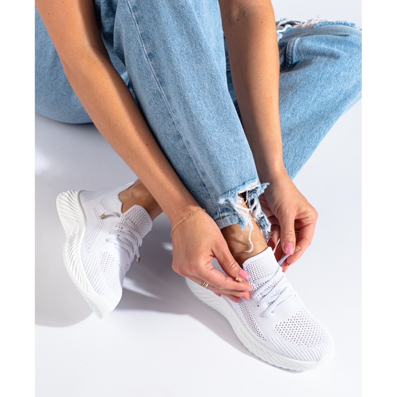 Dam textila sportskor Shelovet vit 1