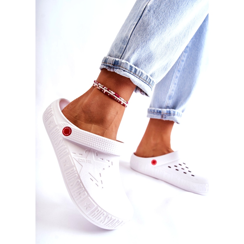 Lätt tofflor för dam Kroks Big Star II275003 Vit 4