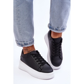 Klassiska träningsskor för kvinnor, svart och vit nattresa 1