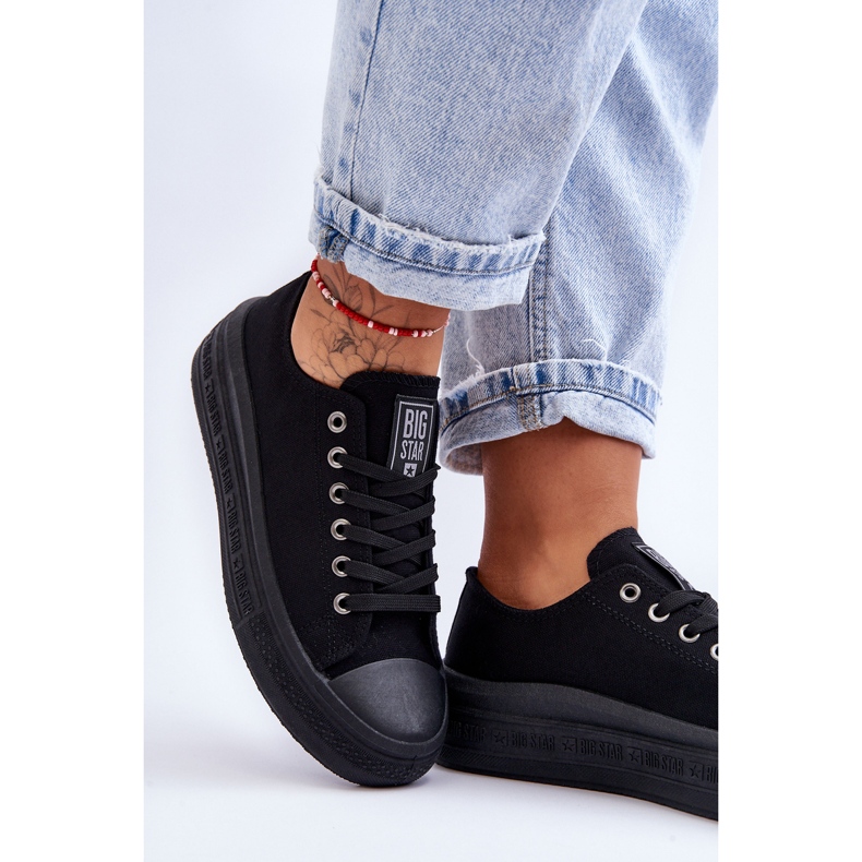 Big Star Platform Sneakers för kvinnor LL274A176 Svart 2