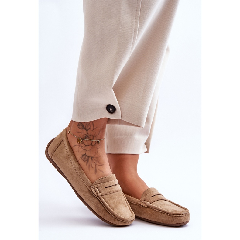 Loafers i mocka för kvinnor Brun Lenvie 1