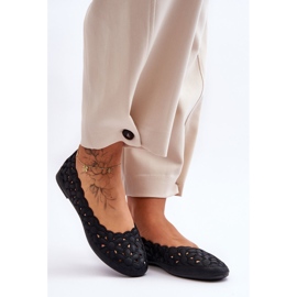 PE1 Genombrutna ballerinor för kvinnor Svart Visionär 1