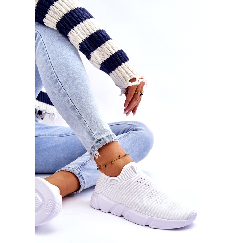 Kvinnors sportskor Slip-on Big Star DD274460 Vit 5