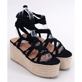 Plattform espadrillor från Manon Black svart 1