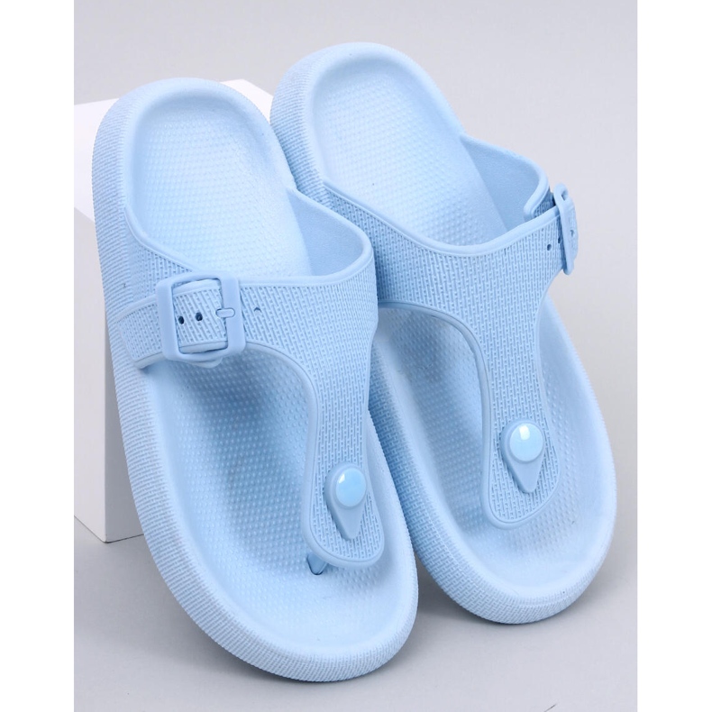Sadier Blue flipflops i mjuk skum blå 1