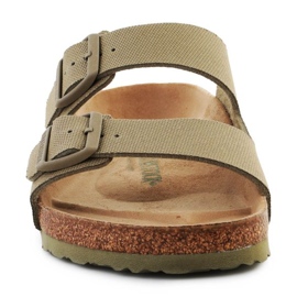Birkenstock Rivet Logo Vegan Canvas Faded Slides 1023958 grön 1