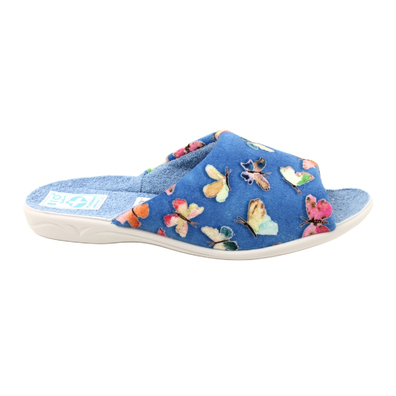 Adanex Damtofflor Sara 25373 Fjärilar blå 1