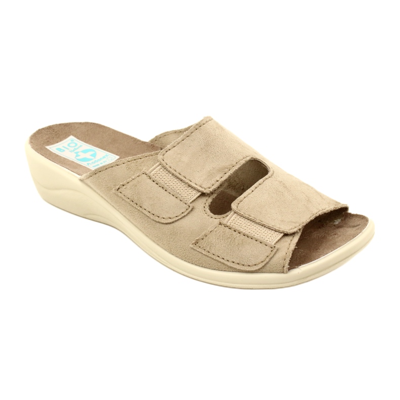Adanex Dam BIO Nature 26023 beige flipflops 1