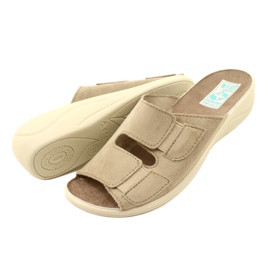 Adanex Dam BIO Nature 26023 beige flipflops 5
