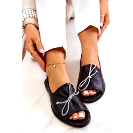 Läder Ballerinas dam Nicole 2660/001 Svart 5