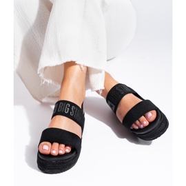 Svarta platåsandaler Big Star LL274856 1