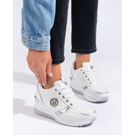 Vita Shelovet wedge sneakers för kvinnor 1