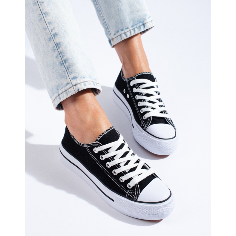 Svarta Shelovet sneakers för kvinnor 1