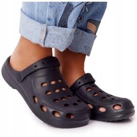 Flameshoes Kvinnors svarta skum tofflor eva svart 5