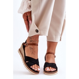 Ljus mocka sandaler svart Celine 1