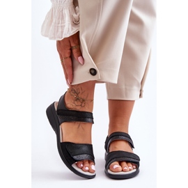 Klassiska kardborresandaler S.Barski 97575 Svart 2