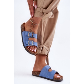 PM1 Cortina blå slip-on sandaler för kvinnor 1