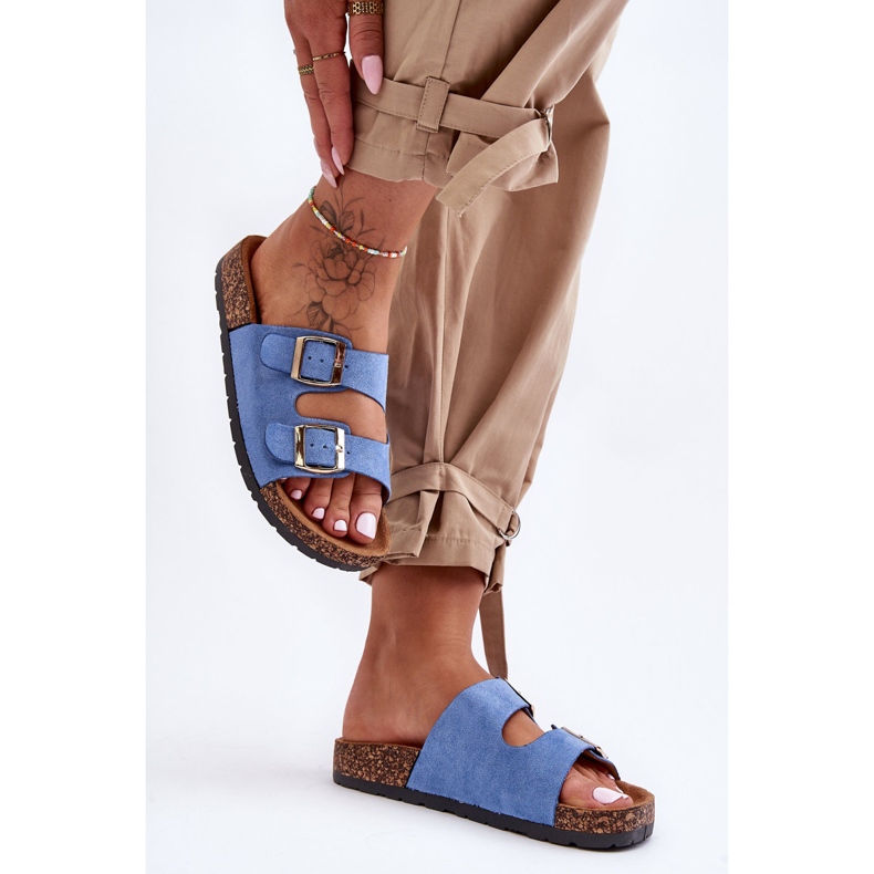 PM1 Cortina blå slip-on sandaler för kvinnor 1
