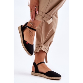 Damer Big Star Platform Espadrilles FF274526 Svart 1