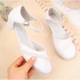 Sandaler på keps American Club Jr. AM782 vit 1