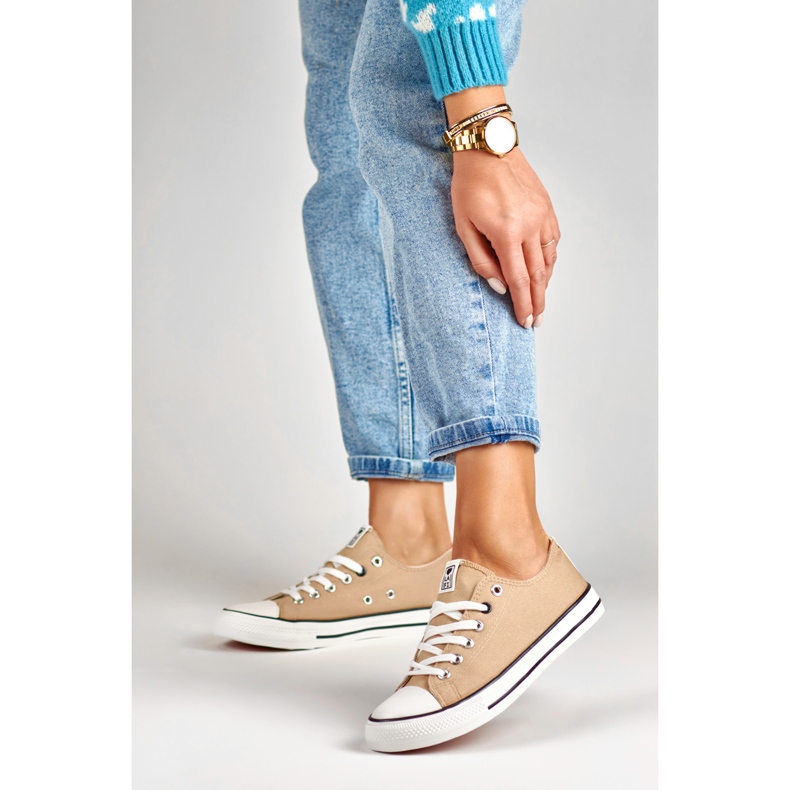 Beiga sneakers från La.Fi beige 2