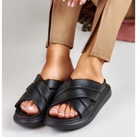 La.Fi Klassiska svarta tofflor 1