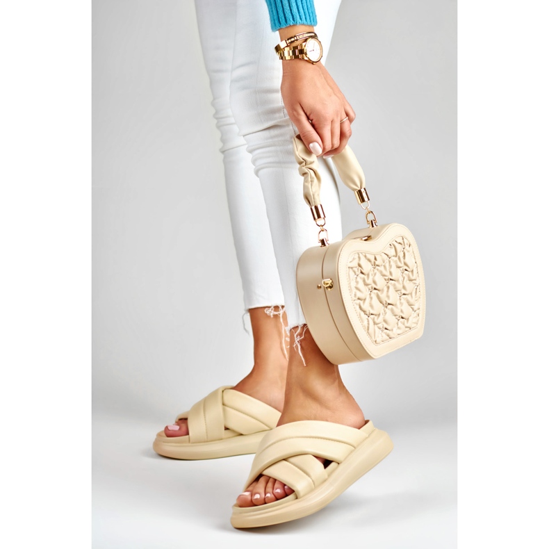 La.Fi Klassiska beige tofflor 2