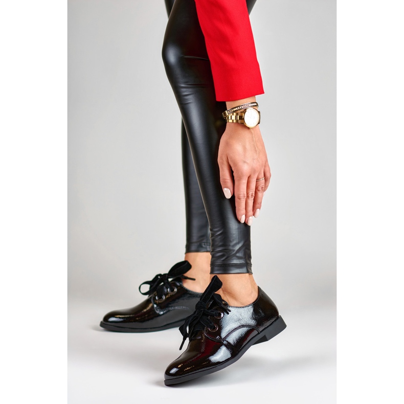 La.Fi Eleganta lackade skor svart 2