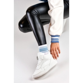 Vita damsneakers ovanför ankeln 4