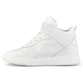Vita damsneakers ovanför ankeln 2