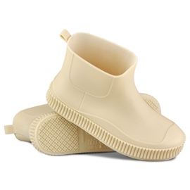 Mattbeige regnstövlar för kvinnor 1