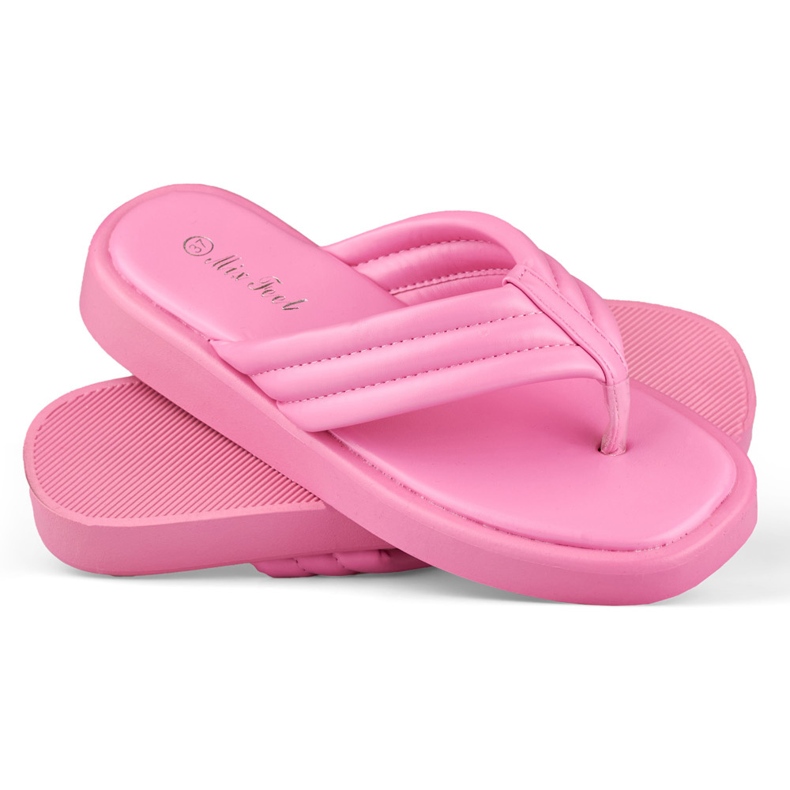 Damflipflops på fuchsiaplattformen rosa 2