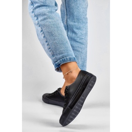 Sneakers i ekoläder för kvinnor med svart sula 2