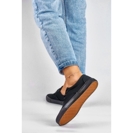 Klassiska damsneakers med svart sula 2