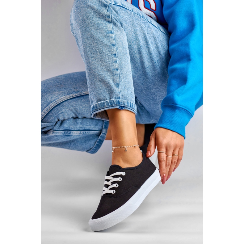 Svarta sneakers för kvinnor 1