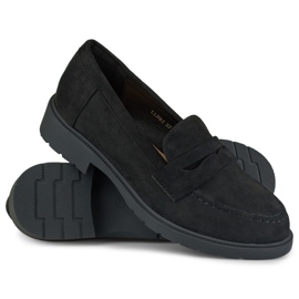 Svarta klassiska damskor i mocka 1