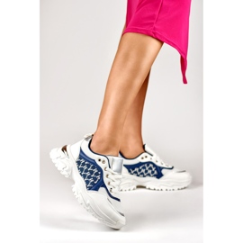 Fashionabla blå Valir sneakers för kvinnor 2