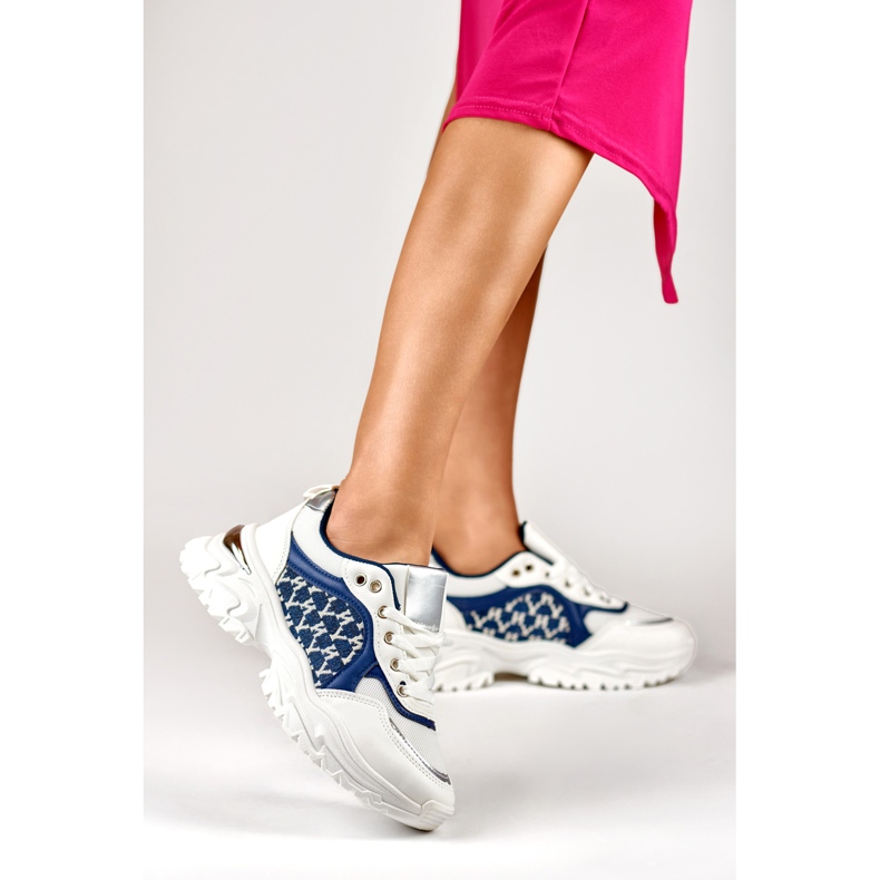 Fashionabla blå Valir sneakers för kvinnor 2