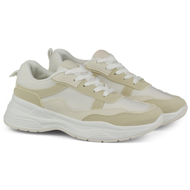 Klassiska Violett sneakers för kvinnor beige 2