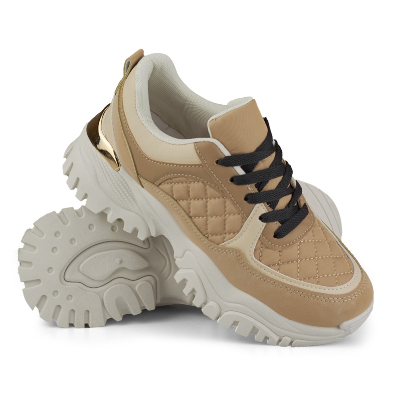 Bellis beige sneakers för kvinnor 1