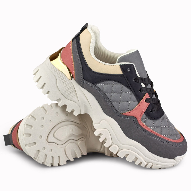 Bellis grå sneakers för kvinnor 1