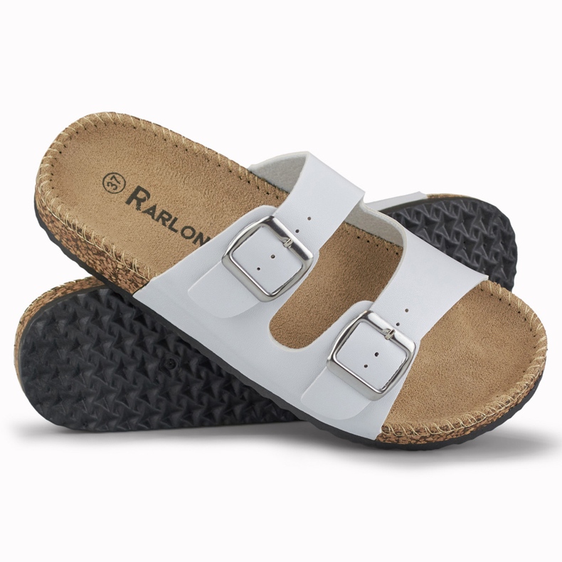 Vita bekväma damtofflor 1