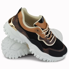 Damsneakers med Fanny-tryck svart 1