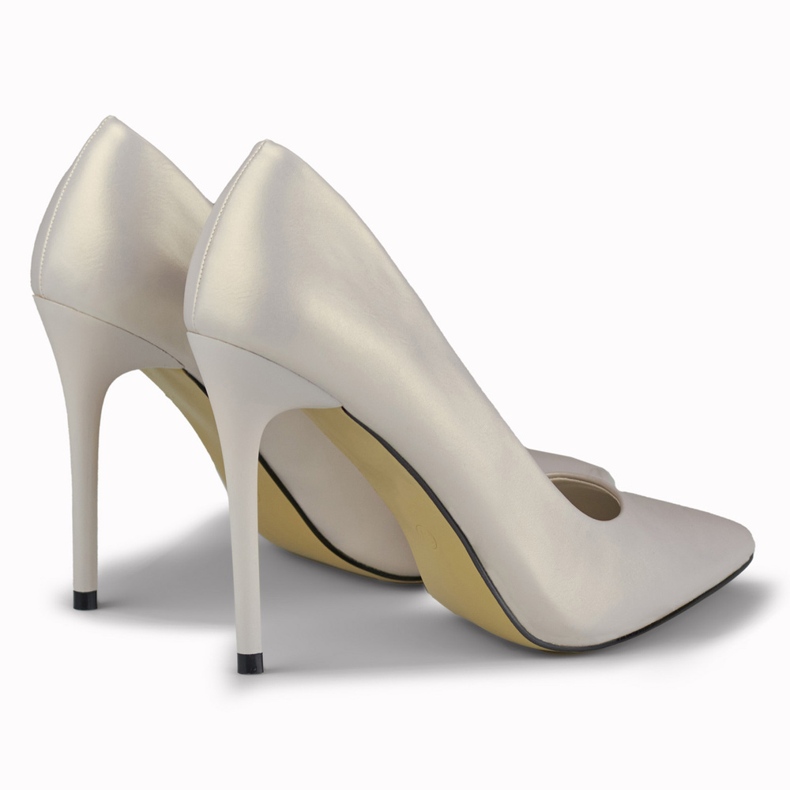 Matt silver högklackat från Fansy silver- 2