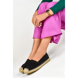 Klassiska svarta espadrillor för kvinnor 1