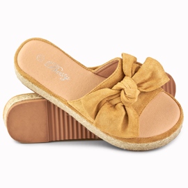 Bruna espadrillebilder med rosett 1